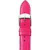 Michele Womans Bright Pink 16 mm Patent Leather Watch Strap