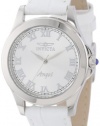 Invicta Women's 14804 Angel Silver Dial White Leather Interchangeable Strap Watch Set