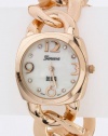 TRENDY FASHION CHUNKY CHAIN BRACELET WATCH BY FASHION DESTINATION | (Rosegold)