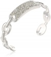 Kenneth Cole New York Bracelet Item Silver Pave Identification Cuff Bracelet, 6