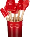 Le Creuset Silicone 7-Piece Utensil Set, Cherry