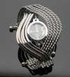 Rarelove Stainless Steel Fashion Weave Wrap Around Lady Women's Bracelet Wrist Watch