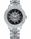 Marc Ecko Midsize E15073M1 King Crystal Accented Silver-Tone Bracelet Watch