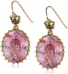 Juicy Couture Jewelry Pink Large Oval Drop Earrings