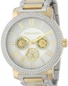 Vince Camuto Women's VC/5001SVTT Swarovski Crystal Accented Multi-Function Two-Tone Bracelet Watch