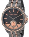 Vince Camuto Women's VC/5083GYTT Swarovski Crystal Accented Gunmetal Rose Gold-Tone Remote Sweep Bracelet Watch