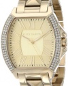 Vince Camuto Women's VC/5122CHGB Gold-Tone Cushion Pyramid Stud Bracelet Swarovski Elements Watch