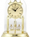 Bulova B8818 Tristan I Clock, Polished Brass Finish