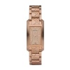 BURBERRY BU1111 Women's Rose Gold Tone Watch with Etched Signature Pattern Bracelet