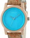 Sprout Unisex ST/5516BLCK Light Blue Dial Cork Strap Eco-Friendly Watch