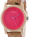 Sprout Unisex ST/5516PKCK Pink Dial Cork Strap Eco-Friendly Watch