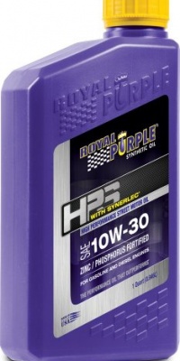 Royal Purple 31130 HPS 10W-30 High Performance Street Synthetic Motor Oil with Synerlec - 1 Quart Bottle