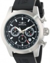 Invicta Men's 15199 Specialty Chronograph Stainless Steel and Logo-Embossed Black Polyurethane Strap Watch