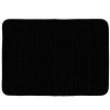 Townhouse Rugs Luxurious 17-Inch by 24-Inch Memory Foam Bath Rug, Black