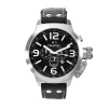 TW Steel Men's TW4 Canteen Black Leather Black Dial Watch