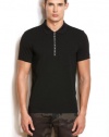 Armani Exchange Mens Grosgrain Logo Tape Polo