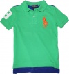 Polo Ralph Lauren Toddler Boy's Big Pony Mesh Polo, Green, 4