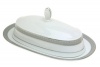 Mikasa Platinum Crown Covered Butter Dish