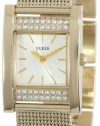 GUESS U0127L2 Yellow Gold-Tone Crystal Watch