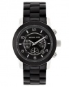 Michael Kors Men's MK8107 Oversize Black Silicone Runway Watch