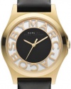 Marc by Marc Jacobs Henry Skeleton Gold Leather Watch - MBM1246