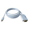 LinkS Gold Plated Mini DisplayPort | Thunderbolt to VGA Cable in White 10 Feet