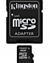 Kingston 4 GB microSDHC Class 4 Flash Memory Card SDC4/4GB