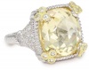 Judith Ripka Ambrosia Small Monaco Yellow Ring, Size 6