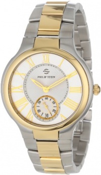 Philip Stein Unisex 42TG-CWG-SSTG Round Two-Tone Gold Plated Two-Tone Gold Bracelet Watch