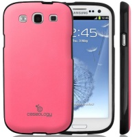 Caseology Matte Finish Slim Fit Flexible TPU Case Compatible with Samsung Galaxy S3 (Matte Pink)