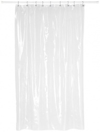 Carnation Home Fashions Super Clear 10-Gauge Anti Mildew Stall Size Vinyl Shower Curtain Liner