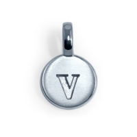 Alex Woo Mini Addition Sterling Silver Letter V