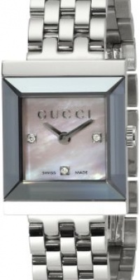 Gucci Women's YA128401 G Frame Timeless Modern Square Shape Watch