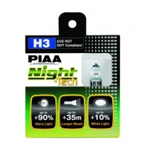 PIAA 10703 Night Tech 55 Watt H3 Upgrade Bulb - Pair