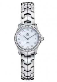 TAG Heuer Women's WJF1417.BA0589 Link Diamond Accented Bezel and Dial Watch