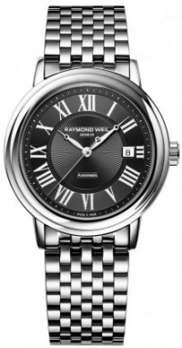 Raymond Weil Maestro Automatic Black Dial Stainless Steel Mens Watch 2847-ST-00209