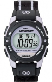 Timex Unisex T49658 Expedition Classic Digital Chrono Alarm Timer Black Fast Wrap Velcro Strap Watch