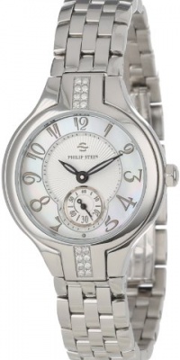 Philip Stein Women's 44SD-FMOP-SS5 Round Sport Diamond Mother-Of-Pearl Stainless Steel Bracelet Watch