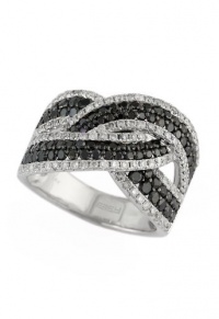 Effy Jewlery Prism Caviar Black and White Diamond Ring, 2.30 TCW Ring size 7