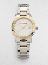 Burberry Silver Dial Two-tone Ladies Watch BU9115