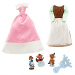 Disney Princess Cinderella Doll Wardrobe and Friends Set -- 6-Pc.