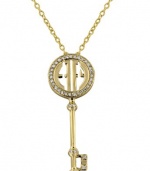 Effy Jewlery Effy Signature Yellow Gold Diamond Key Pendant, .22 TCW