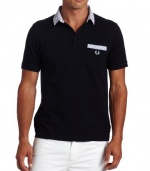 Fred Perry Men's Seersucker Trim Polo