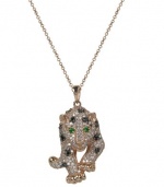 Effy Jewlery Signature Diamond and Emerald Pendant, .95 TCW