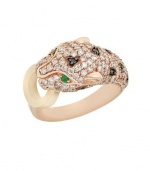 Effy Jewlery Signature Diamond and Emerald Ring, 1.40 TCW Ring size 7