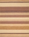 Liora Manne Ravella Stripe Rug, 7-Feet 6-Inch by 9-Feet 6-Inch, Sand