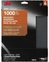 3M 03013 Wetordry 9 x 11 1000 Grit Sandpaper, (Pack of 4)