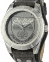 Marc Ecko Men's E11518G1 The Daily Black Leather Cuff Watch