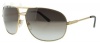 Gucci Men's 1956/S Rectangle Sunglasses,Gold Shiny Matte Frame/Brown Gradient Azure Lens,One Size