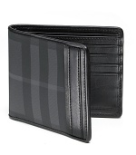 Billfold wallet with billfold, eight credit card slots.